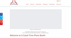 Desktop Screenshot of agoodtimephotobooth.com